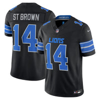 Detroit Lions Amon-Ra St. Brown Black Alternate Stitched Limited Jersey