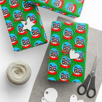 Snow Globe Holiday Gift Wrap, Monster Truck Christmas Wrapping Paper, Festive Big Truck Wrapping Paper Roll, Boys Xmas Present Presentation