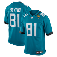 Jacksonville Jaguars R. Jay Soward Teal Retired Player Team Game Jersey
