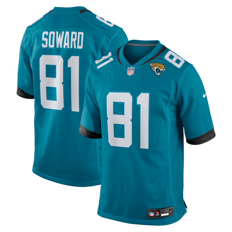Jacksonville Jaguars R. Jay Soward Teal Retired Player Team Game Jersey