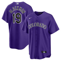 Colorado Rockies Charlie Blackmon Purple Alternate Replica Player Name Jersey