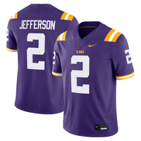 Justin Jefferson Purple LSU Tigers Alumni Game Jersey