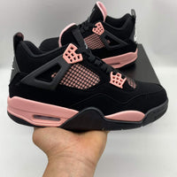 Mid Top Sneakers, Black Red Pink Colorway, Lace Up Design, Casual Gift for Sneaker Fans