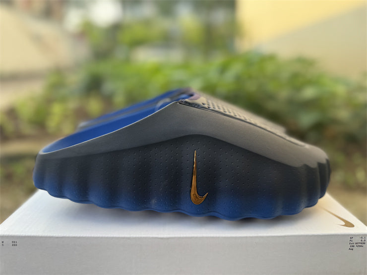 Slides, Blue Black Colorway, Slip On Design, Casual Gift for Shoe Lovers