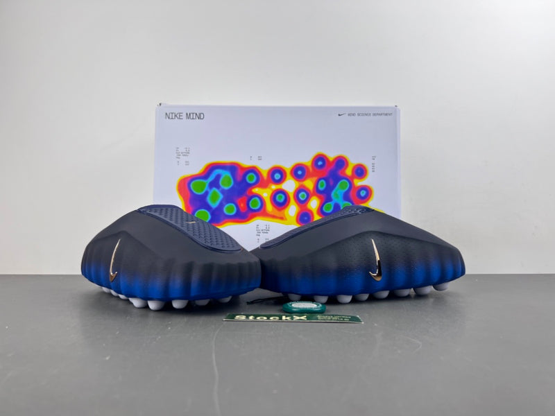 Slides, Blue Black Colorway, Slip On Design, Casual Gift for Shoe Lovers