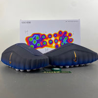 Slides, Blue Black Colorway, Slip On Design, Casual Gift for Shoe Lovers