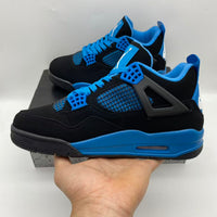 Mid Top Sneakers, Blue Colorway, Lace Up Design, Casual Gift for Sneaker Fans