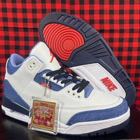 Low Top Sneakers, Blue White Colorway, Lace Up Design, Casual Gift for Sneaker Fans