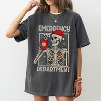 Spooky ER Medical Staff Tee, Emergency Department Christmas T-Shirt, Humorous Nurse Holiday Shirt, Doctor Xmas Graphic Tee, Present for ER Team