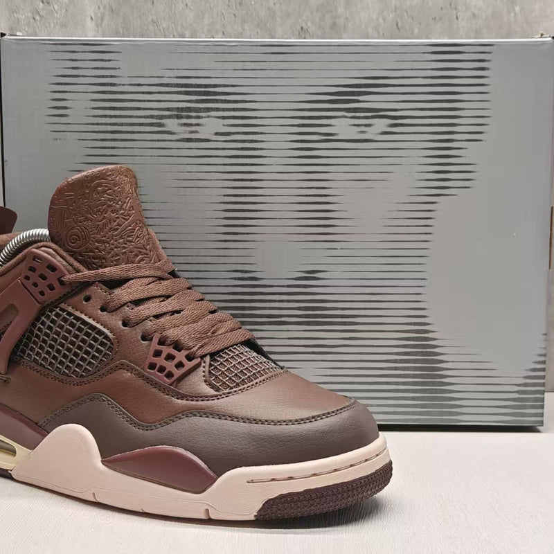 Mid Top Sneakers, Brown Colorway, Lace Up Design, Casual Gift for Sneaker Fans