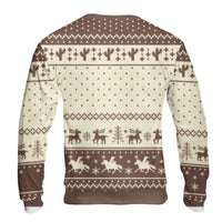 Buckle Up Snowflake Holiday Sweater, Western Cowboy Santa Sweatshirt, Retro Rodeo Xmas Crewneck, Country Christmas Pullover