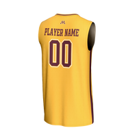 Minnesota Golden Gophers NIL Pick-A-Player Lightweight Basketball Fashion Jersey - Gold