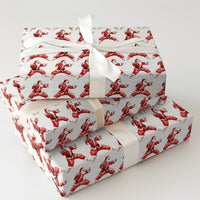 Martial Arts Santa Gift Wrap, Karate Santa Christmas Wrapping Paper, Humorous Holiday Wrapping Paper, Secret Santa Martial Arts Gift Wrap Roll