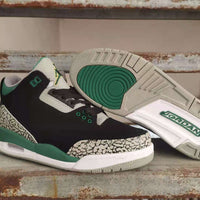 Sneakers, Black Green Colorway, Lace Up Design, Casual Gift for Sneaker Fans
