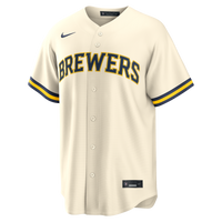 Milwaukee Brewers Jackson Chourio Cream Home Replica Jersey