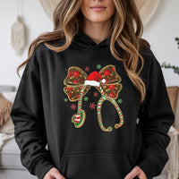 Stethoscope Bow Holiday Hoodie, Christmas Nurse Hoodie, RN Nursing School Hoodie, Comfy Healthcare Worker Sweatshirt, Xmas Nurse Present