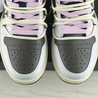 Low Top Sneakers, Gray White Colorway, Lace Up Design, Casual Gift for Sneaker Fans