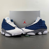 Low Top Sneakers, Blue White Gray Colorway, Lace Up Design, Casual Gift for Sneaker Fans