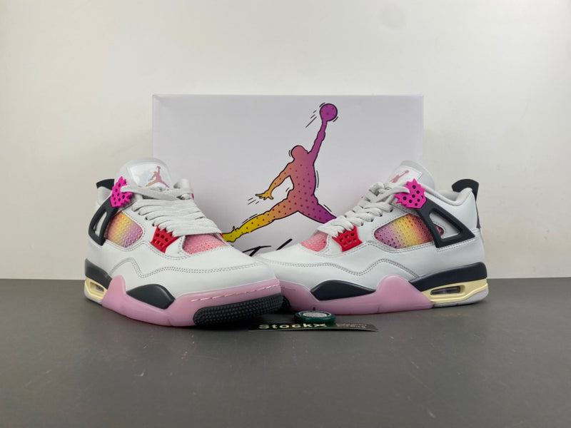 Retro Low Top Sneakers, White Black Pink Colorway, Lace Up Design, Casual Gift for Sneaker Fans