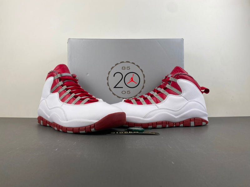 Retro High Top Sneakers, White Red Gray Colorway, Lace Up Design, Casual Gift for Sneaker Fans