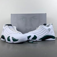 Retro Low Top Sneakers, White Green Colorway, Lace Up Design, Casual Gift for Sneaker Fans