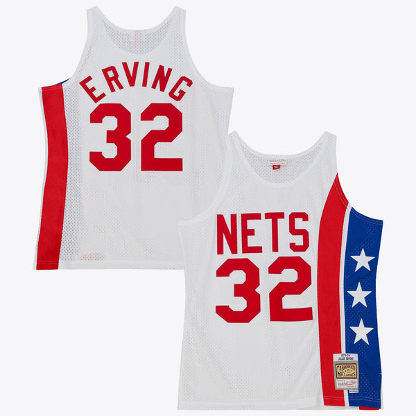 Brooklyn Nets Julius Erving 1973 Home Authentic Jersey - White