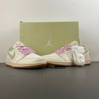 Low Top Sneakers, Off White Green Colorway, Lace Up Design, Casual Gift for Sneaker Fans
