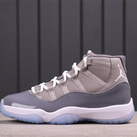 High Top Sneakers, Gray Colorway, Lace Up Design, Casual Gift for Sneaker Fans