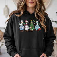 Silly Goose Medical Team Graphic Pullover, Christmas Nurse Hoodie, Humorous RN Nursing Student Hooded Sweatshirt