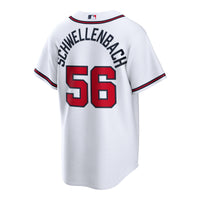 Atlanta Braves Spencer Schwellenbach White Home Replica Jersey