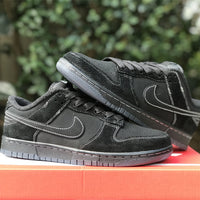 Low Top Sneakers, Black Colorway, Lace Up Design, Casual Gift for Sneaker Fans