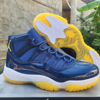 High Top Sneakers, Blue White Yellow Purple Colorway, Lace Up Design, Casual Gift for Sneaker Fans