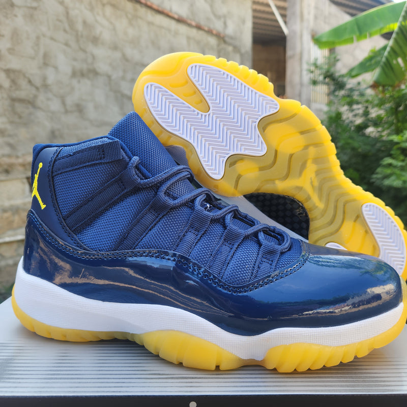 High Top Sneakers, Blue White Yellow Purple Colorway, Lace Up Design, Casual Gift for Sneaker Fans