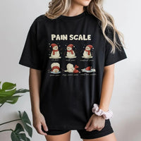 Humorous Medical Humor Shirt, Snowman Pain Scale Christmas Nurse T-Shirt, Holiday Healthcare Graphic Tee, Winter Hospital Tee, Present for RN