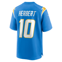 Los Angeles Chargers Justin Herbert Powder Blue Player Game Jersey