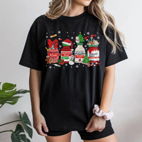 Festive Medication Vials Nurse Shirt, Christmas Nurse T-Shirt, ICU RN Holiday Graphic Tee, Humorous Medical Christmas T-Shirt, Nurse Present