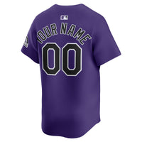 Colorado Rockies Purple Alternate Limited Custom Jersey