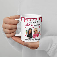 Personalized BFF Coffee Mug, Humorous Best Friend Ceramic Mug, Sarcastic Friendship Coffee Cup, Birthday Christmas Present for Bestie