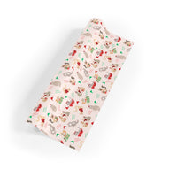 Adorable Cat Christmas Wrapping Paper, Meowy Christmas Wrapping Paper, Santa Hat Cat Gift Wrap, Holiday Present Wrap, Cat Lover Xmas Gift Wrap