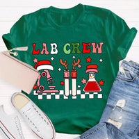 Festive Laboratory Tech Holiday Shirt, Christmas Lab Crew Science T-Shirt, Chemist Biology Xmas Tee, Science Lover Present