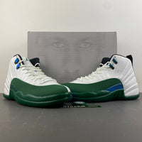 Low Top Sneakers, White Green Colorway, Lace Up Design, Casual Gift for Sneaker Fans