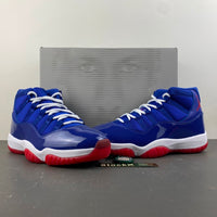 Low Top Sneakers, Royal Blue White Red Colorway, Patent Leather Footwear, Lace Up Design, Casual Gift for Sneaker Fans