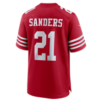 San Francisco 49ers Deion Sanders Scarlet Team Retired Player Game Jersey