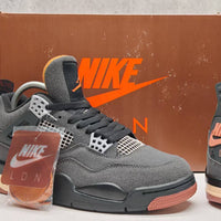 Mid Top Sneakers, Gray Black Colorway, Lace Up Design, Casual Gift for Sneaker Fans