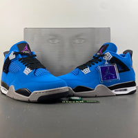 Mid Top Sneakers, Blue Black Colorway, Lace Up Design, Casual Gift for Sneaker Fans