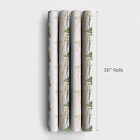 Watercolor Landmark Holiday Gift Wrap, San Francisco Bay Bridge Wrapping Paper, California Christmas Present Wrap, Festive Winter Paper