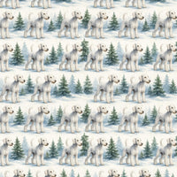 Watercolor Dog Wrapping Paper, Bedlington Terrier Wrapping Paper, Christmas Dog Wrapping Paper, Holiday Present Wrapping Paper