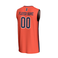 Illinois Fighting Illini NIL Pick-A-Player Lightweight Basketball Fashion Jersey - Orange