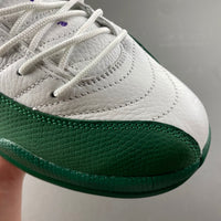 Low Top Sneakers, White Green Purple Colorway, Lace Up Design, Casual Gift for Sneaker Fans