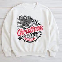 Humorous Krampusnacht Sweatshirt, Krampus Christmas Sweatshirt, Sarcastic Krampus Holiday Crewneck, Goth Christmas Pullover, Creepmas Present